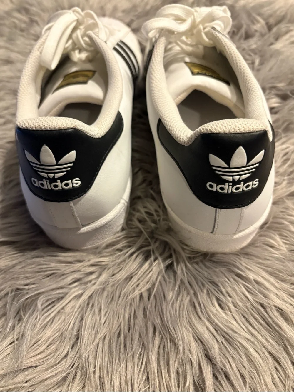 adidas white three